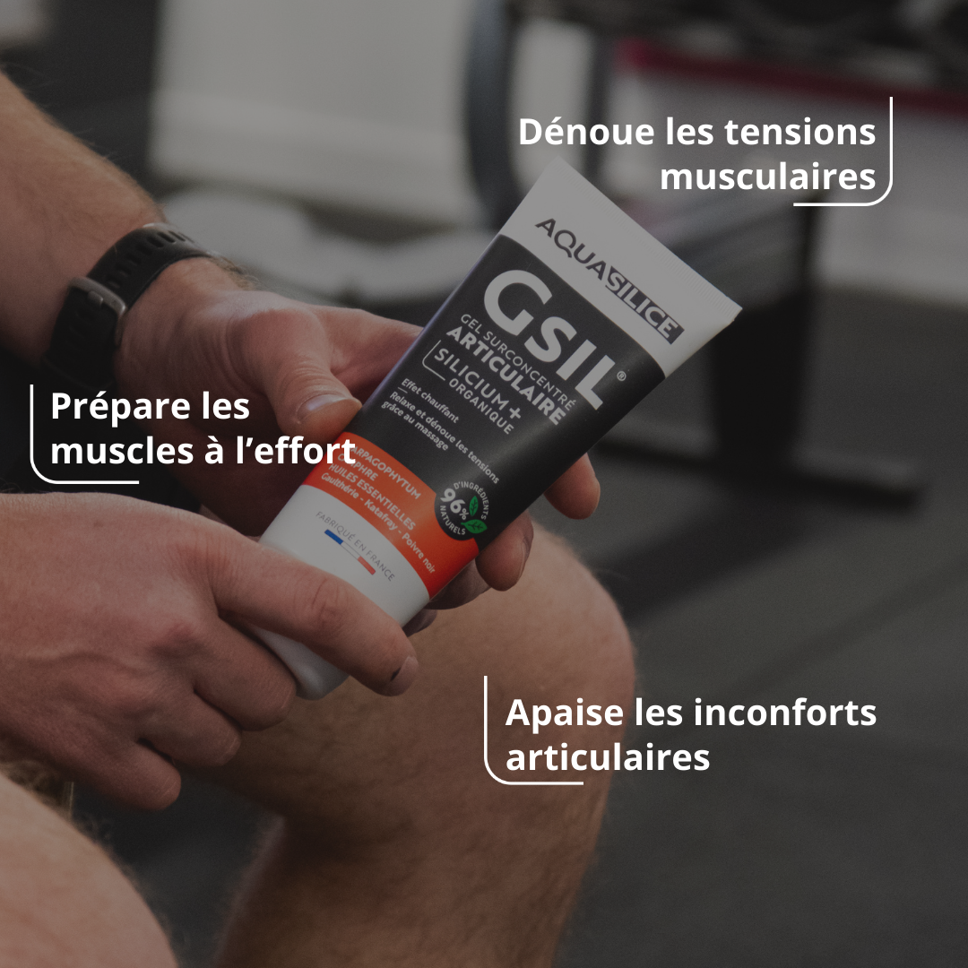 Bienfaits du Gel chauffant articulations & muscles GSIL