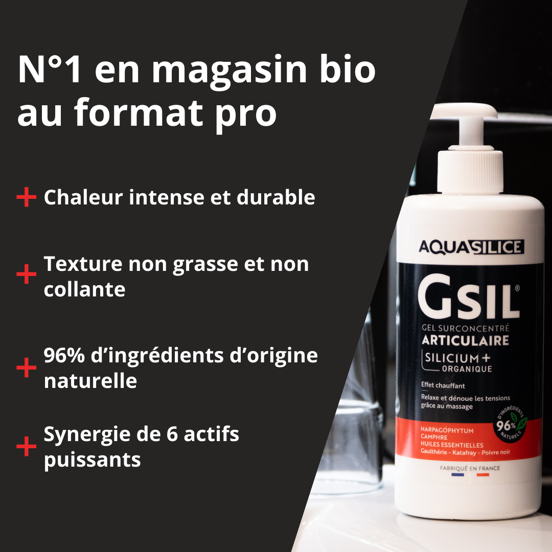 Engagements du Gel chauffant articulations & muscles format pro (500ml) GSIL