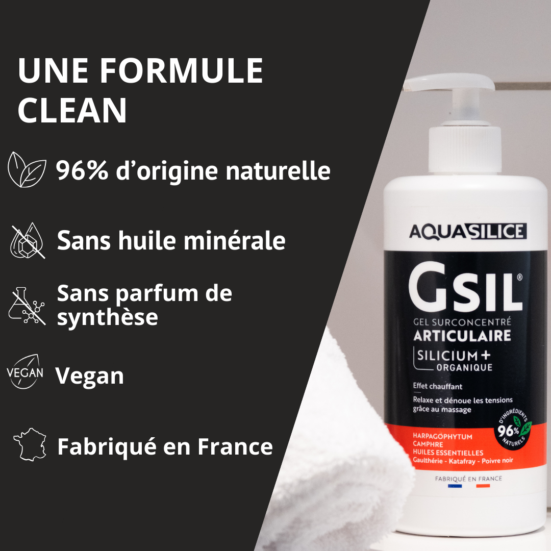Formule du Gel chauffant articulations & muscles format pro (500ml) GSIL