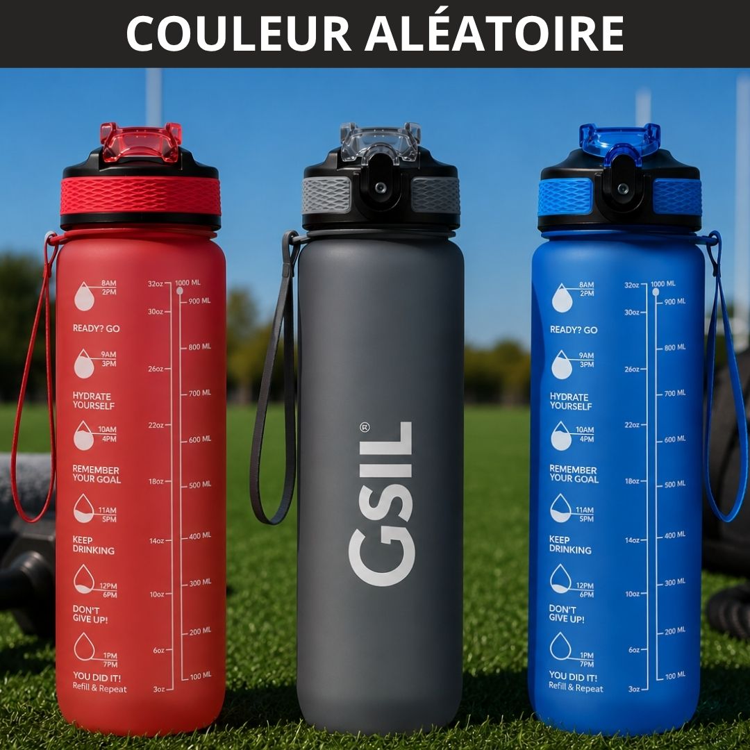 Gourde Sport Motivationnelle Graduée 1L
