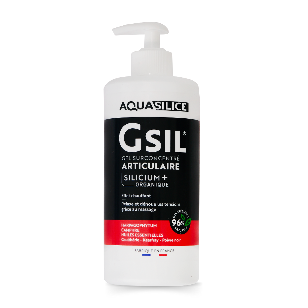 Gel chauffant articulations & muscles format pro (500ml) GSIL relaxe et dénoue les tensions