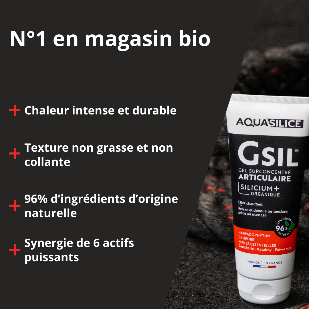 Engagements du Gel chauffant articulations & muscles GSIL
