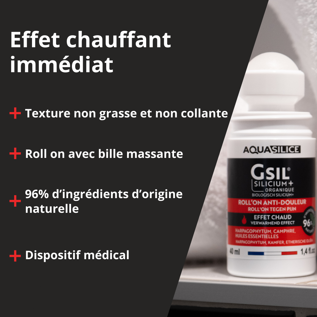 Engagements du Roll'on chauffant articulations & muscles GSIL