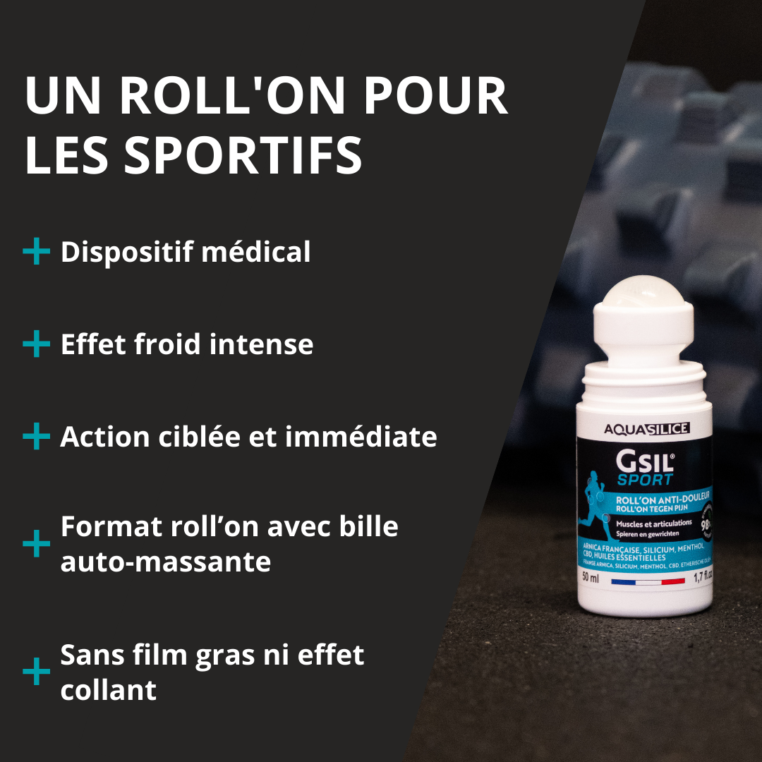 Engagements du Roll on GSIL effet froid récupération sportive