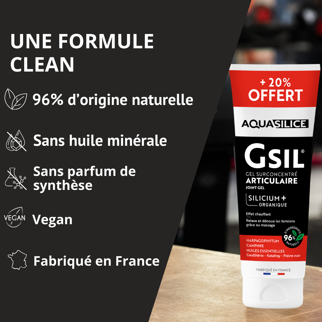 Formule du Gel chauffant articulations & muscles au maxi format (240ml) GSIL