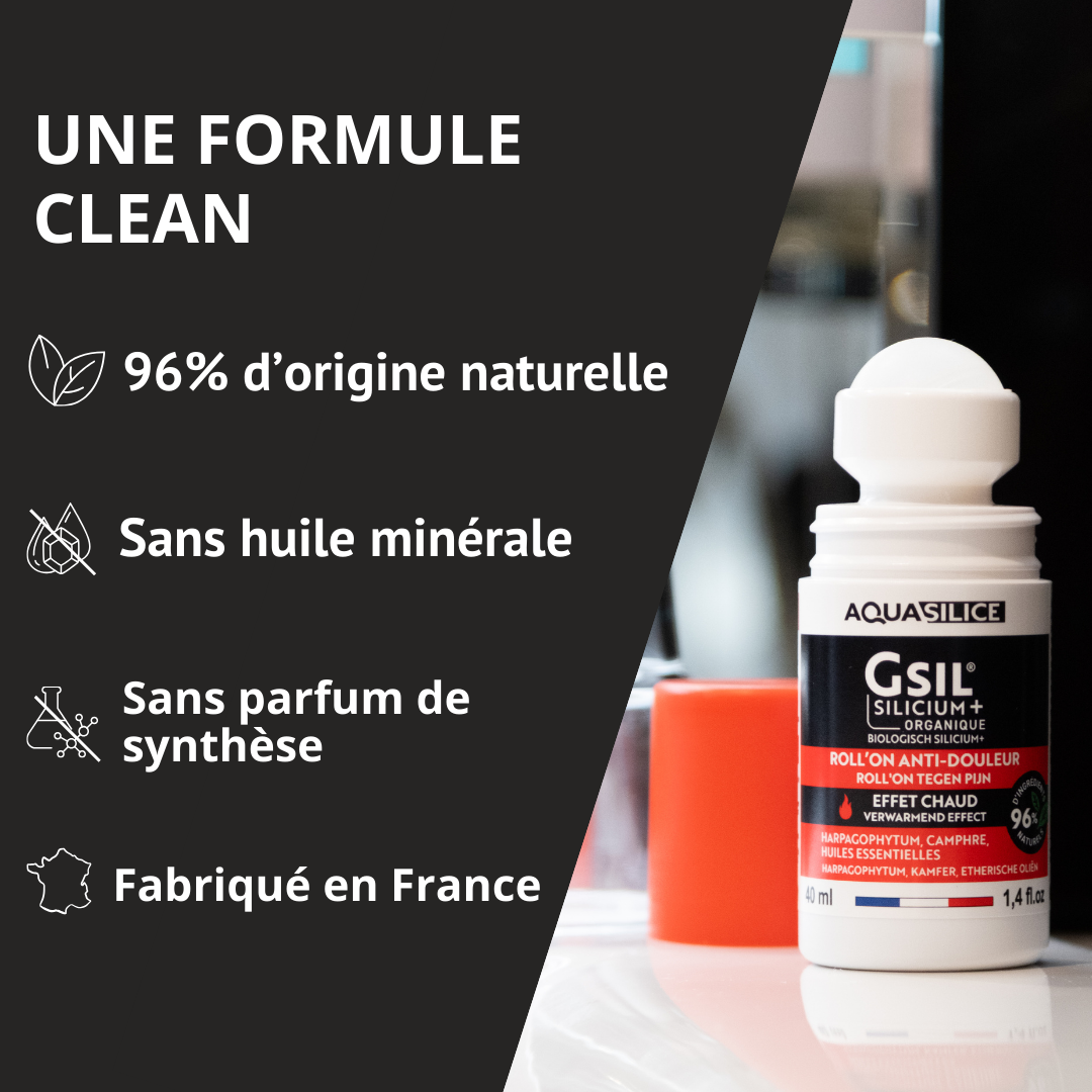 Formule du Roll'on chauffant articulations & muscles GSIL