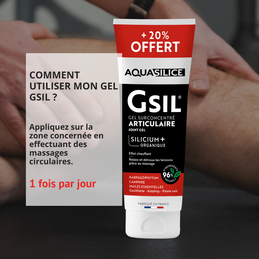 Posologie et cure du Gel chauffant articulations & muscles au maxi format (240ml) GSIL