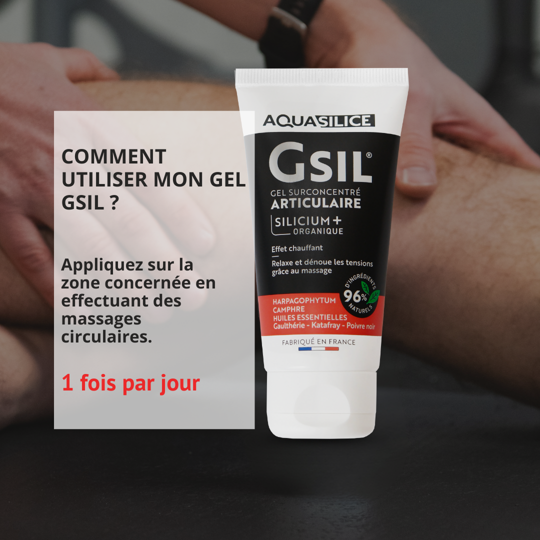 Posologie et cure Gel chauffant articulations & muscles format mini (50ml) GSIL