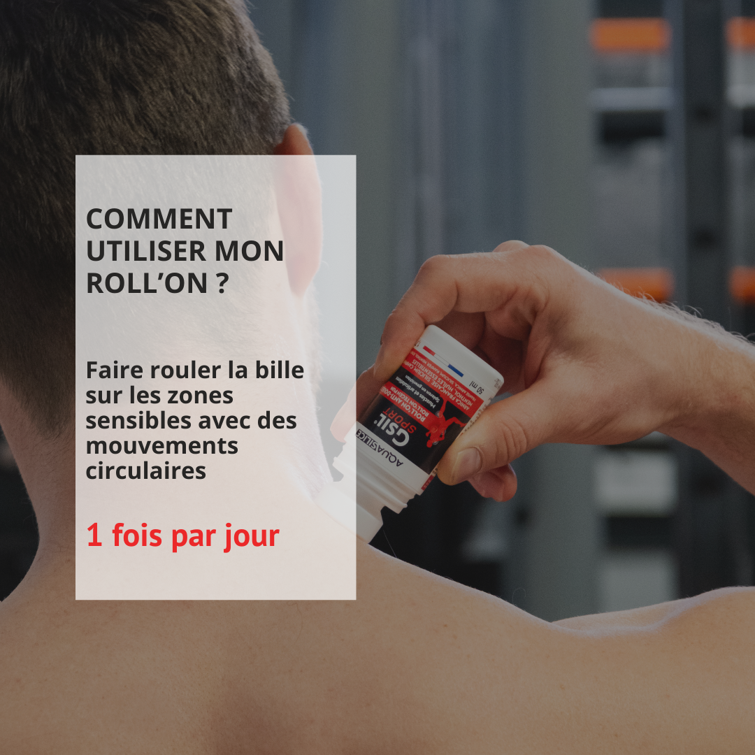 Posologie et cure du Roll on chauffant GSIL pour les muscles et les articulations - préparations sportives