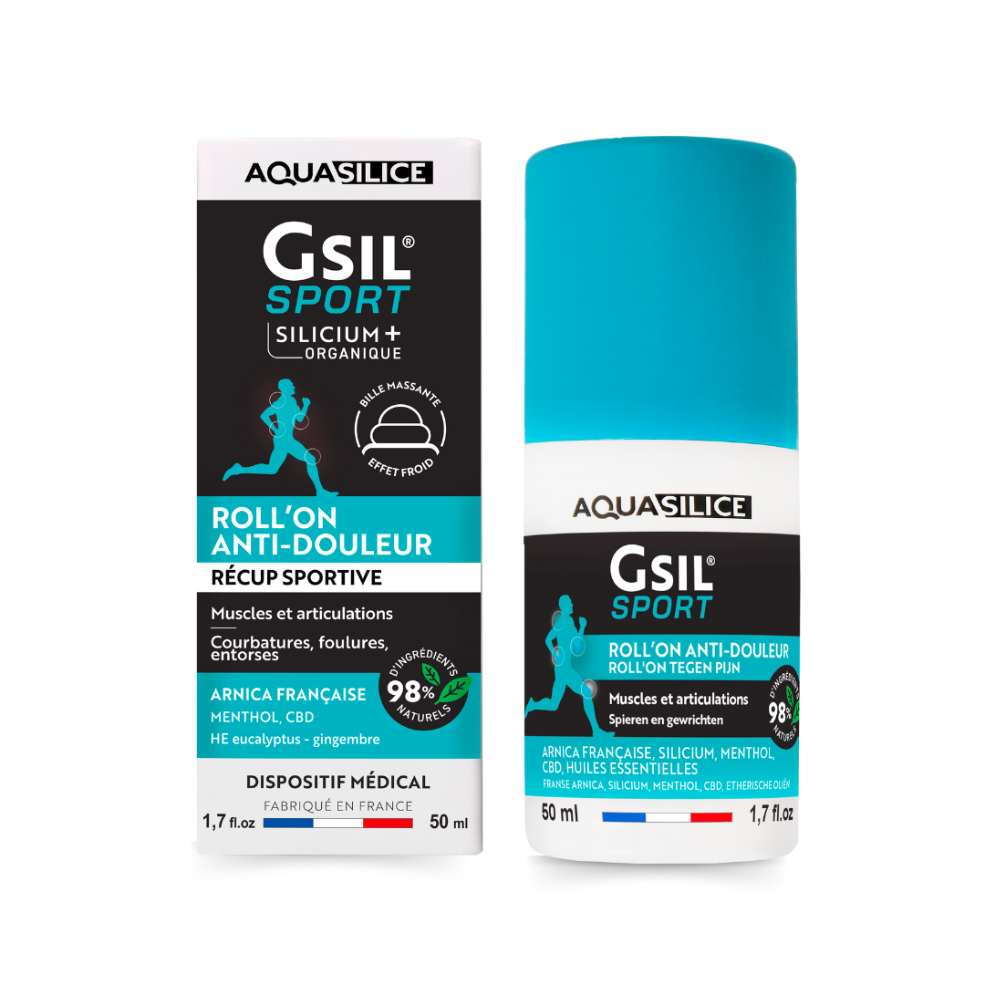 Roll on GSIL effet froid récupération sportive soulage les muscles et les articulations